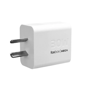 CARGADOR FOXBOX GAN MEGA 30WATTS SIN CABLE BLANCO(7993)