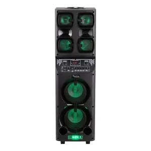 Parlante Portatil Torre Con Microfono Temuki Usb Led - 7200w