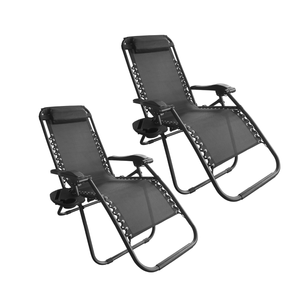 Combo x2 Reposera Plegable Gravedad Cero WAGGS Reclinable