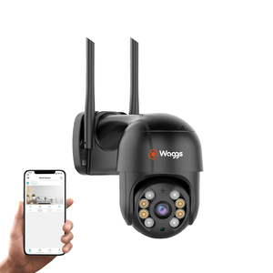 Camara De Seguridad Exterior Waggs Domo Wifi Ip Full Hd Negro
