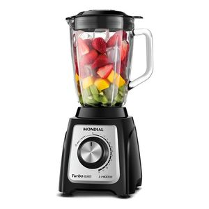 Licuadora Mondial 1400 W Negro 2.2 L Jarra Vidrio L-1400-gi - Negro