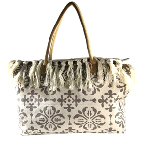 Cartera Bolso Playero Borlas