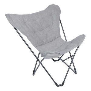 Silla Plegable Hogar + Funda North Pak 7848 Camping Jardín Gris Lisa