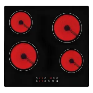 Anafe Eléctrico Vitrocerámico Pioneer 4 Hornallas Empotrable