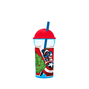 Vaso Transparente Tapa Alta 460 Ml Avengers