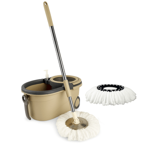 Mopa Lampazo Balde Centrifugo C/Manijas Ruedas Hogar Actual