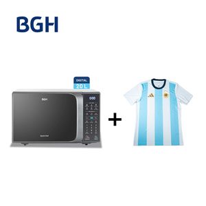 Combo Microondas BGH 20 litros Digital ECO B120DS20I + Camiseta BGH adidas Talle M