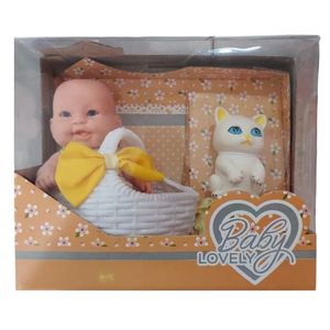 Bebé Cariñito Mi gordito con canasto y mascota (921)