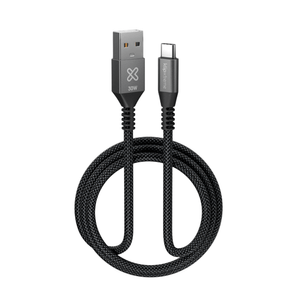 CABLE KLIPXTREME KX POWER GO USB-A TO USB-C CABLE  30W 480mbps 3.3ft/1.80m BRAIDED (KAC-050-6FT)