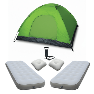 Carpa 4 Pers + Colchones 1plz Almohadas Inflador