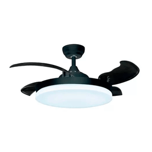 Ventilador De Techo Decorativo 428 A Blanco Y Negro Luz 24w