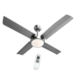 Ventilador de Techo Palas Metálicas 120cm Luz Led Control Liliana