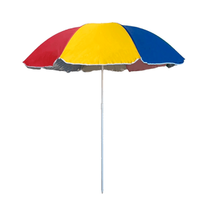 SOMBRILLA MULTICOLOR PLAYERA 1,80 MT ACERO NYLON MULTICOLOR