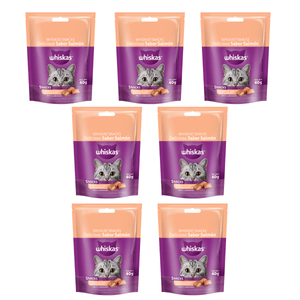 Whiskas Snacks Delicioso Sabor Salmón 40gr X7 Unidades