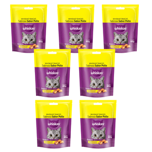 Whiskas Snacks Sabroso Sabor Pollo 40gr X7 Unidades
