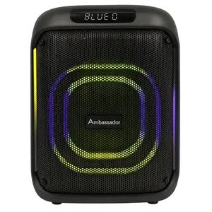 Parlante portátil Ambassador 40w, Bluetooth, luces Led, Mod. SH-8.2/40