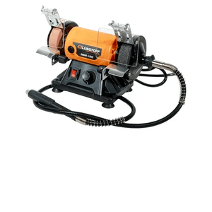 Amoladora De Banco Multifuncion Lusqtoff Abm-120 Mini Torno