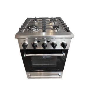 COCINA MORELLI FERRO TSD 550 - 55CM, AC.INOX.ESM, PTA.VIDRIO, REJ. VITRIFICADA (018028)