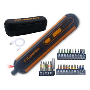 Atornillador Inalámbrico Lusqtoff Adl4-8 4v 1/4 25 Puntas