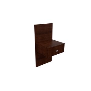 Mesa De Luz Flotante Con Panel Mesita Dormitorio Melamina