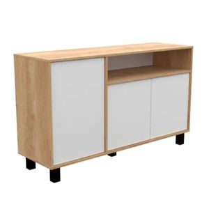 Vajillero Mosconi Doors 1.30M Nebrasca Natural/Blanco