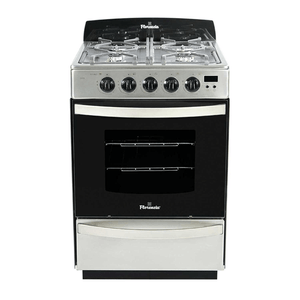 Cocina a Gas Florencia 5558F Acero Inoxidable Timer Easy Cleaning Encendido Electrónico