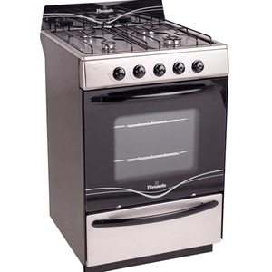 Cocina Florencia Acero 5518F Gas Natural o Envasado - Facil Limpieza