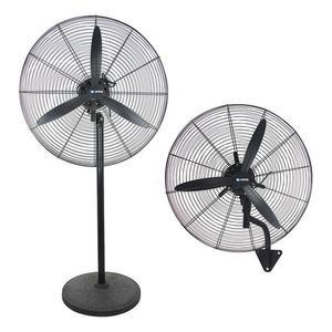Ventilador Industrial 24'' Vitta 2 En 1 Pie/ Pared 3 Aspas Negro