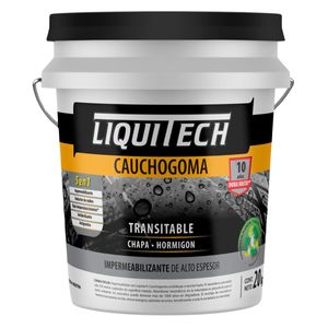 Liquitech Caucho Goma Impermeabilizante Gris Claro 20Kg