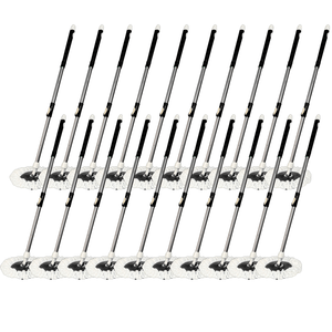 Set X20 Repuesto Palo Trapeador Mopa Lampazo Color Negro