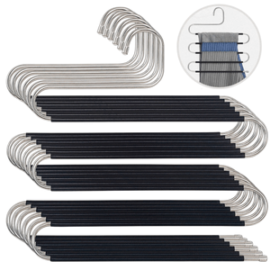 Combo X6 Percha Metálica Para 5 Pantalones Hogar Actual 516