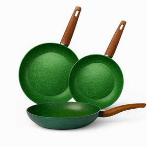 Set de Sartenes Antiadherentes Tvs Natura 3 Piezas Inducción