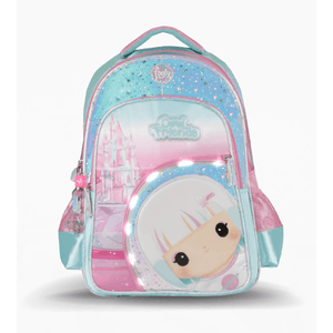 Mochila Espalda Footy Cool Friends 18” con Luz Led Aqua