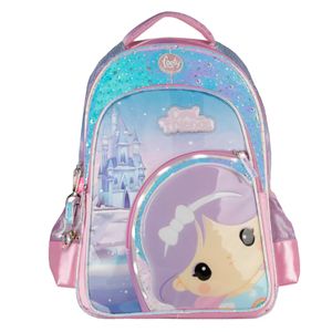 Mochila Espalda Footy Cool Friends 18” con Luz Led Lila