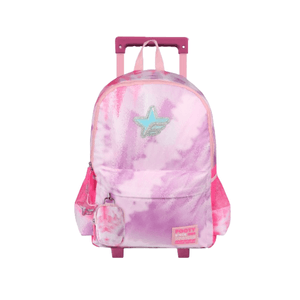 Mochila Carro 18” Footy Big Kids Batik Fucsia