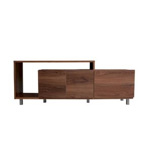 Rack Tv 2 Puertas 2 Cajones Platinum