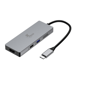 ADAPTADOR MULTIPUERTO XTECH   5 en 1 CON CONEXION USB-C (XTC-564)