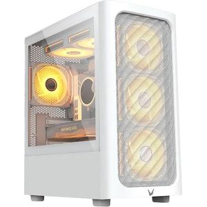 GABINETE GAMER FORMULA V AIR MESH G3 WHITE SIN CONTROLADORES RGB (MATX, 1 FAN)