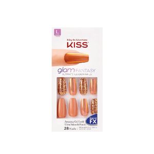 Uñas Postizas Kiss Glam Fantasy Glue-On Nails