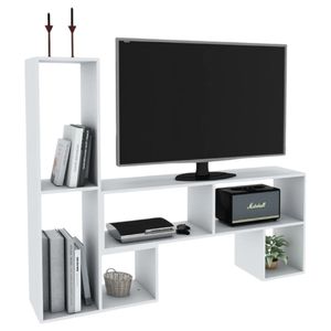 Rack De Tv 2 Modulos Centro Estant Mt6000bl Melamina