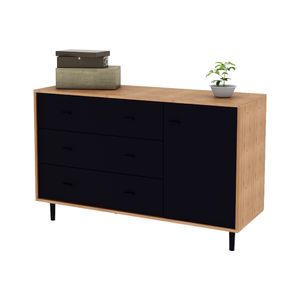 Cómoda Centro Estant Mallorca Negra Alto 78cm Ancho 125cm