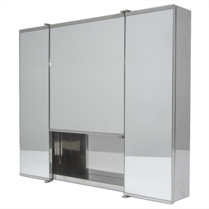 Botiquin 3 Cuerpos Espejo Baño Acero Inox 60x40x8 Cm Dhinox