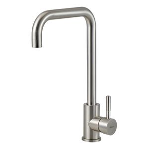 Grifería Cocina Monocomando Metal Acero Pulido Peirano Swift