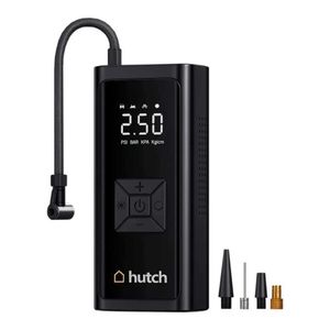Compresor de Aire Portátil Inflador Hutch - Recargable C/Luz Led Negro COMPRESOR-HUTCH