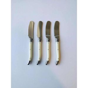 Cuchillos de Untar - 4 Piezas Blanco/Acero Inox CF4WD