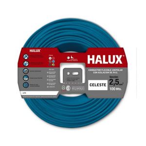 Cable unipolar 2.5 mm2 celeste 100 m