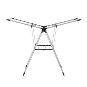 Tender de pie extensible metal plateado