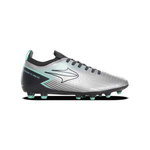 Botines Topper Stingray III Mach 5 FG Unisex Fútbol Plateado
