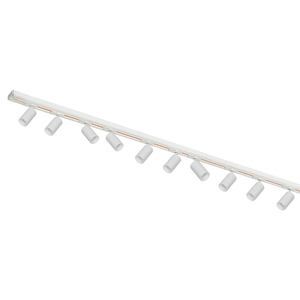 Riel 3 Mts 1 Efecto Con 10 Cabezales Biz Dicro Gu10 Apto Led