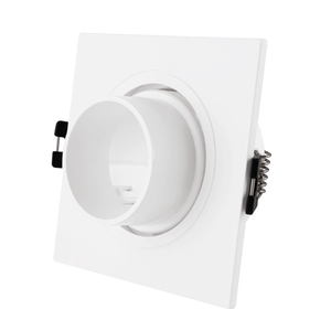 Spot Embutir Cuadrado 1 Cabezal Movil Laru Gu10 Dicro